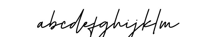 Herstton Signature Italic Font LOWERCASE