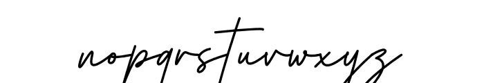 Herstton Signature Italic Font LOWERCASE