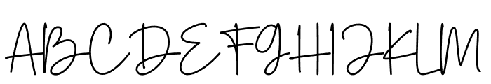 Herstton Signature Font UPPERCASE