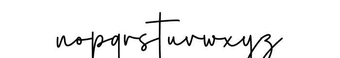 Herstton Signature Font LOWERCASE