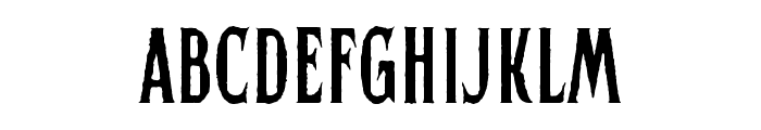 HerticalSerif-Rough Font LOWERCASE