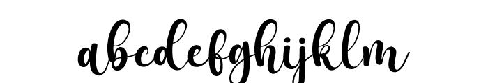 Hertina Script Font LOWERCASE