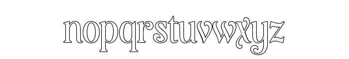 Heshanty-BoldOutline Font LOWERCASE