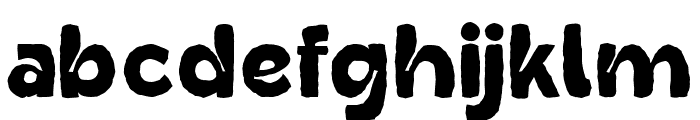 Hesiga Rough Font LOWERCASE