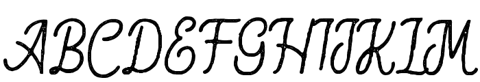 Hesland Regular Rough Font UPPERCASE