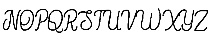 Hesland Regular Rough Font UPPERCASE