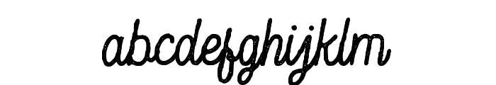 Hesland Regular Rough Font LOWERCASE