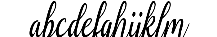 HestikaScript Font LOWERCASE