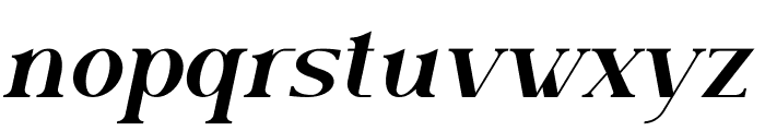 Heterogent Italic Font LOWERCASE