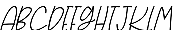 Hettany Bomance Italic Font UPPERCASE