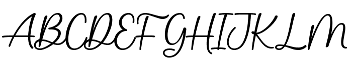 Hevelin Font UPPERCASE