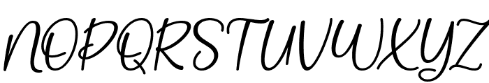 Hevelin Font UPPERCASE