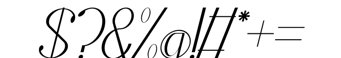 Hexaby Italic Font OTHER CHARS