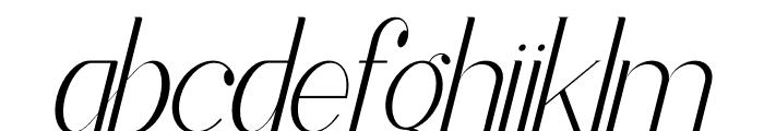 Hexaby Italic Font LOWERCASE