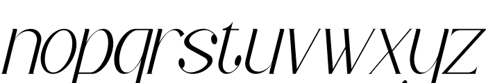 Hexaby Italic Font LOWERCASE