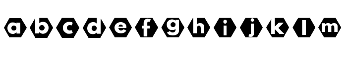 Hexaron Regular Font LOWERCASE