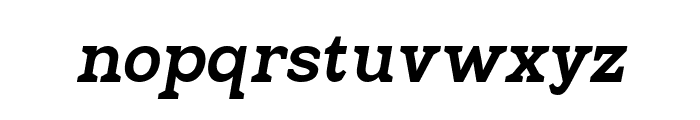 Hexi Bold Italic Font LOWERCASE