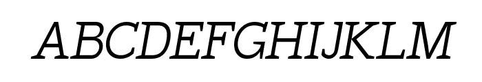 Hexi Italic Font UPPERCASE
