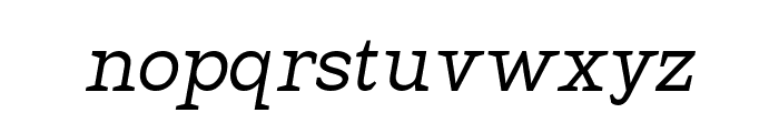 Hexi Italic Font LOWERCASE