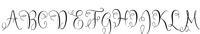 Hey Gorgeous Font UPPERCASE