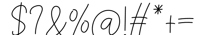 Hey Signature Font OTHER CHARS