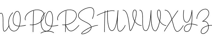 Hey Signature Font UPPERCASE