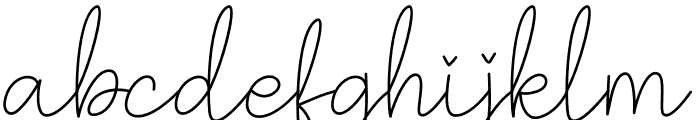 Hey Signature Font LOWERCASE