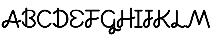 Hey There February Font UPPERCASE