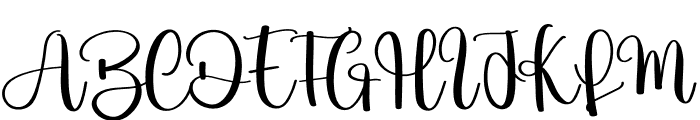 Hey Winter Font UPPERCASE