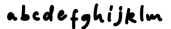 HeyTiny-Bold Font LOWERCASE