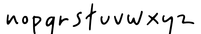 HeyTiny-Thin Font LOWERCASE