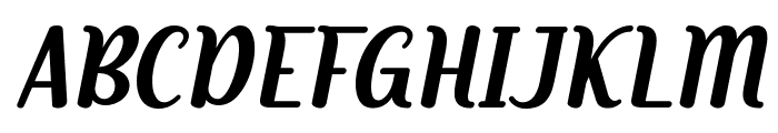 Heya Italic Font UPPERCASE