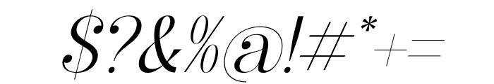 Heyanik Italic Font OTHER CHARS