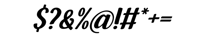 Heyla Italic Font OTHER CHARS