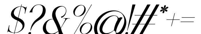 Heyles Italic Font OTHER CHARS