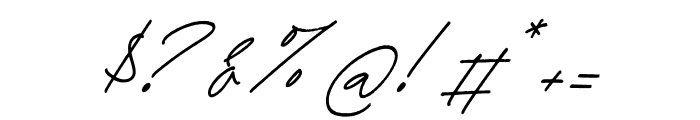 Heylla Ganisto Italic Font OTHER CHARS