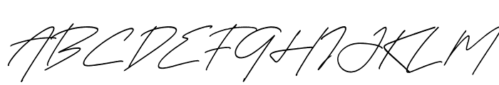 Heylla Ganisto Italic Font UPPERCASE