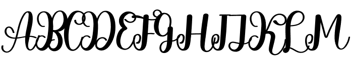 Hi Christmas Font UPPERCASE