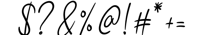Hibiscus Signature Font OTHER CHARS