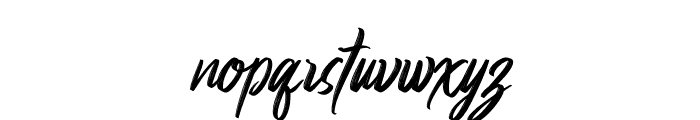 Hibrush Regular Font LOWERCASE
