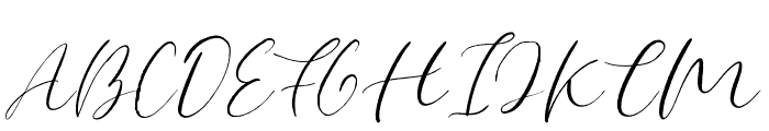 Hichery-Regular Font UPPERCASE