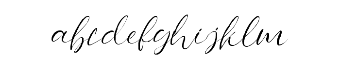 Hichery-Regular Font LOWERCASE