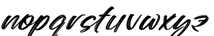 Hicks Bryant Italic Font LOWERCASE