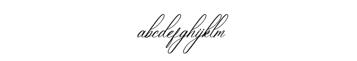 Hidasatie Bastirona Italic Font LOWERCASE