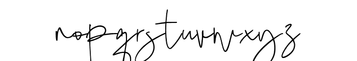 HidestySignature-Regular Font LOWERCASE