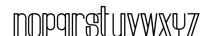 Higest-Regular Font LOWERCASE