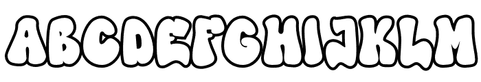 High Damage - Outline Font UPPERCASE