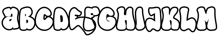 High Damage - Outline Font LOWERCASE