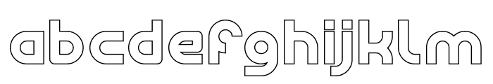 High Flagship-Hollow Font LOWERCASE