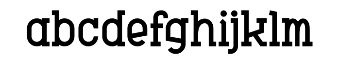 High Slab Font LOWERCASE